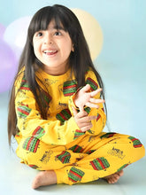 Zelzis Girls Yellow Regular T-shirt & Pants Set - Soft Cotton Fabric for Casual Comfort