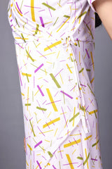 Elegant Abstract Printed Dress for Women – Machine & Hand Washable


