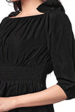 Modern Black Hip-Length Top for Women – A Fashionable Statement
