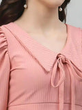 Soft & Stylish Pink Crop-Length Top – A Must-Have Wardrobe Essential
