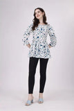 Stylish Sky Blue Tunic with Dot Print – Ideal for All Occasions
