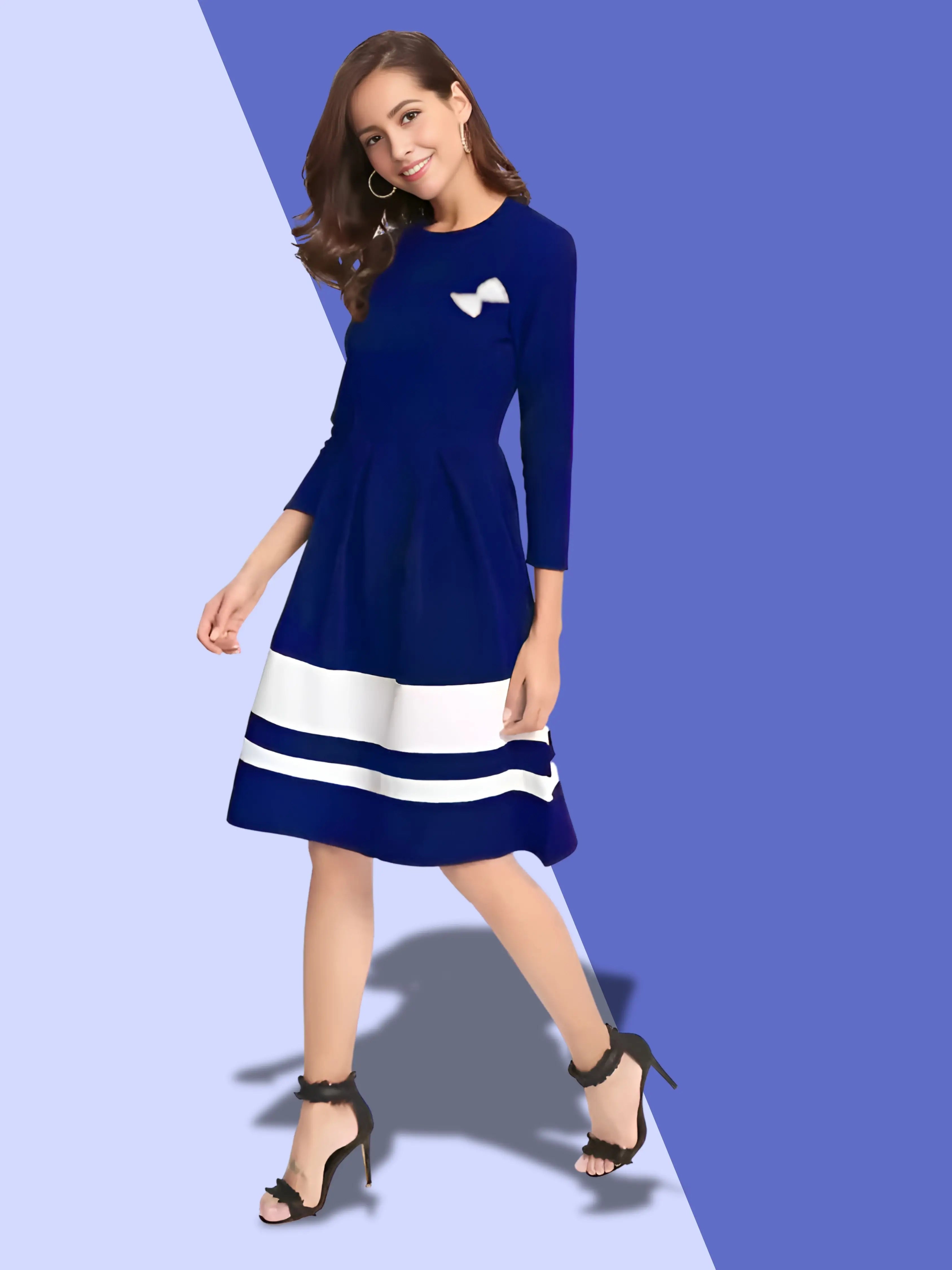 color block skater dress Ferragamo Color Block Skater Dress In Burgundy - 50% Off