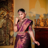 ZELZIS Fashion online Shopping Women Pink Self Design Premium Jacquard Sarees With Unstich Blouse Piece