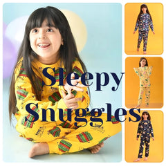 Zelzis Girls Printed T-Shirt & Slim Fit Pants Set for Daily Wear
