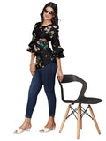 Zelzis casual tunic top with floral design for girls