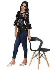 Zelzis casual tunic top with floral design for girls