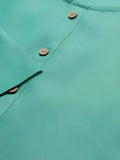 elegant light green cotton kurti for casual and party wear

