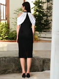 evening wear halter neck dress for women

