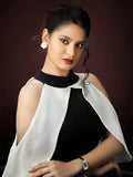 halter neck party dress for women in polyester

