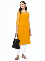 stylish yellow kurtis for everyday wear
