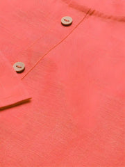 vibrant pink cotton kurti made in India for women







