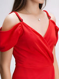 women's red bodycon dress casual and party wear

