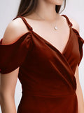 zelzis sweetheart neck maroon bodycon dress

